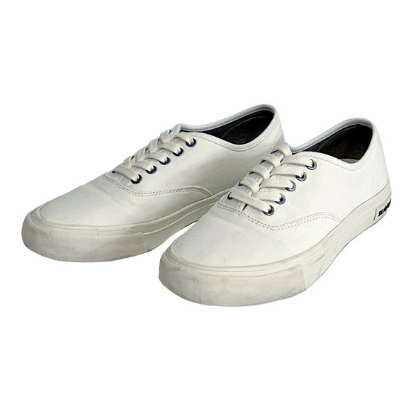 SeaVees Legend Sneakers, Bleach Poplin, 8 - Picture 2 of 3